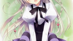 Anime skirts long hair parasol school uniforms koi imo