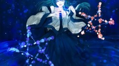 Anime skirts long hair pentagram kochiya sanae bare shoulders 