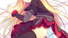 Anime skirts long hair precure panties thigh highs Pretty Cure 