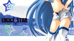 Anime skirts long hair short hair lucky star izumi konata ecchi