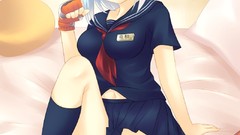 Anime skirts school uniforms animal ears original characters 