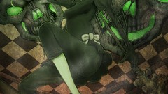 Anime skulls anime girls scythe black rock shooter Dead Master