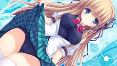 Anime Sky High school anime girls blue eyes seifuku mikagami 