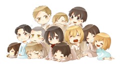 Anime sleeping white background Chibi anime girls mikasa 