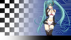 Anime smiley long hair anime girls hatsune miku vocaloid ecchi 