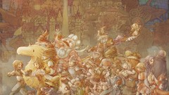 Anime smiling anime girls Final Fantasy IX standing video games 