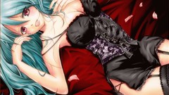 Anime stockings anime girls lingerie corset hatsune miku 