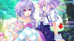 Anime stockings pink eyes anime girls purple hair purple eyes