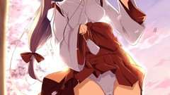 Anime stockings skirts long hair anime girls Bunnies panties 