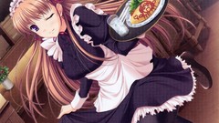 Anime stockings waitress maids