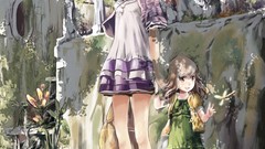 Anime street skirts pink hair anime girls totoro artwork 