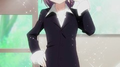 Anime suit anime girls mahou shoujo madoka magica purple hair 