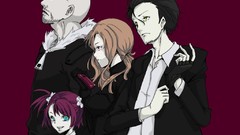 Anime suit blondes pink hair anime girls brunettes steins gate 