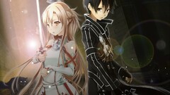 Anime sword art online anime girls yuuki asuna kirigaya kazuto