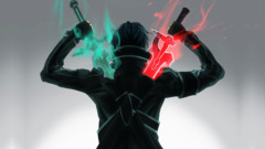 Anime sword art online kirigaya kazuto sword fantasy art artwork