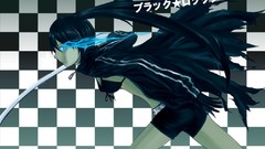 Anime Swords anime girls black rock shooter