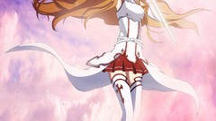 Anime Swords anime girls brunettes sword art online yuuki asuna