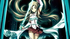 Anime Swords anime girls sword art online yuuki asuna