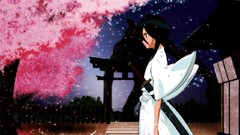 Anime Swords bleach flower petals cherry blossoms kuchiki rukia 