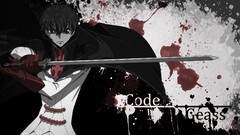 Anime Swords code geass kururugi suzaku capes blood splatters