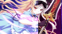 Anime Swords long hair anime girls