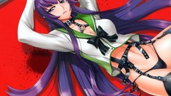 Anime Swords long hair highschool of the dead busujima saeko 