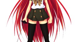 Anime Swords skirts long hair school uniforms shakugan no shana 