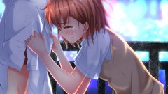 Anime tears anime girls crying misaka mikoto railgun kamijou 