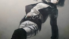 Anime tears falling anime girls crying mikasa ackerman shingeki 