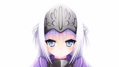 Anime tears white hair anime girls blue eyes kore wa zombie 