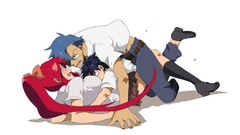 Anime tengen toppa gurren lagann simon Kamina Littner Yoko