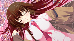 Anime tie anime girls brunettes makise kurisu steins gate