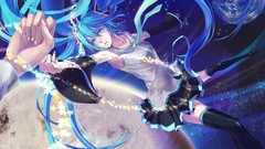 Anime tie hatsune miku vocaloid twintails