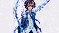 Anime tie red eyes brown eyes school uniforms guilty crown 