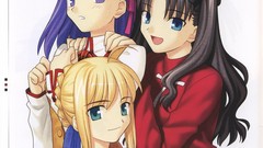 Anime tohsaka rin type-moon concept art artwork fate series 