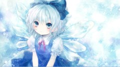 Anime touhou cirno upscaled