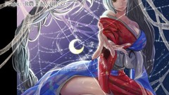 Anime touhou cleavage yagokoro eirin