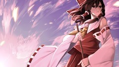 Anime touhou miko hakurei