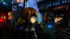 Anime traffic City Lights cyberpunk serial experiments lain 