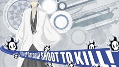 Anime Typography arrows bleach ichimaru gin bankai silver hair