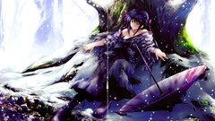 Anime Umbrellas innocent grey cartagra artwork