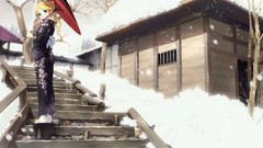 Anime Umbrellas sayonara zetsubou sensei kimura kaere Japanese 