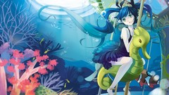 Anime underwater