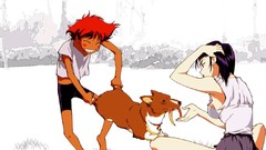 Anime valentine barefoot short hair cowboy bebop purple hair 