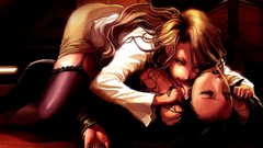 Anime Vampires blondes anime girls brunettes soft shading