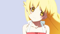 Anime Vampires blondes blush anime girls bakemonogatari yellow 