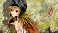 Anime Vampires donuts red eyes blondes eating anime girls 