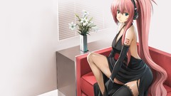 Anime vocaloid megurine luka bare shoulders