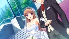 Anime wedding walkure romanze game cg noel wedding dresses