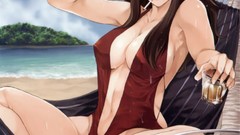 Anime wet doctor anime girls brunettes cleavage no more heroes 